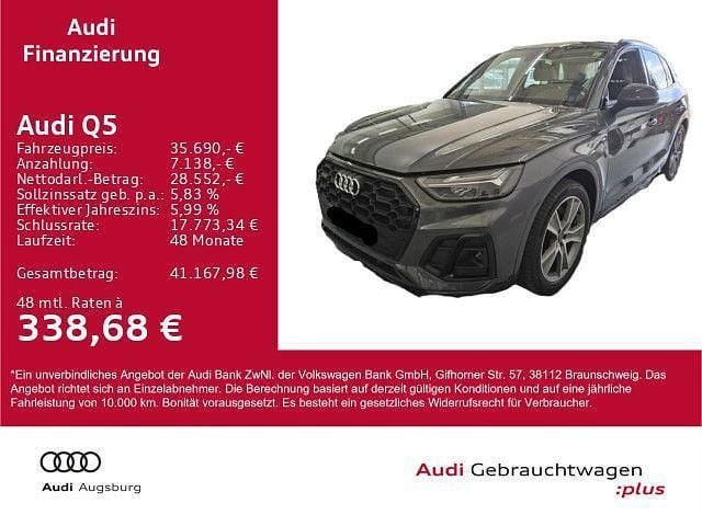 Daytonagrau perleffekt Gebraucht 2021 Audi Q5 S-Line SUV | 35.690 € (Guter Preis) - Bild 1/4