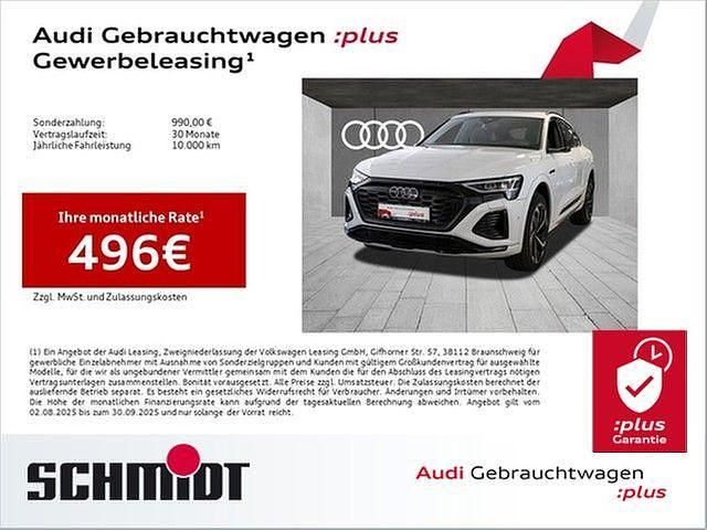 Gletscherweiß metallic Gebraucht 2025 Audi Q8 e-tron S-Line SUV | 68.840 € (Teuer) - Bild 1/3