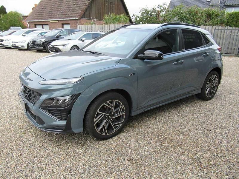 Grau Gebraucht 2021 Hyundai Kona N Line SUV | 17.950 € (Fairer Preis) - Bild 1/4