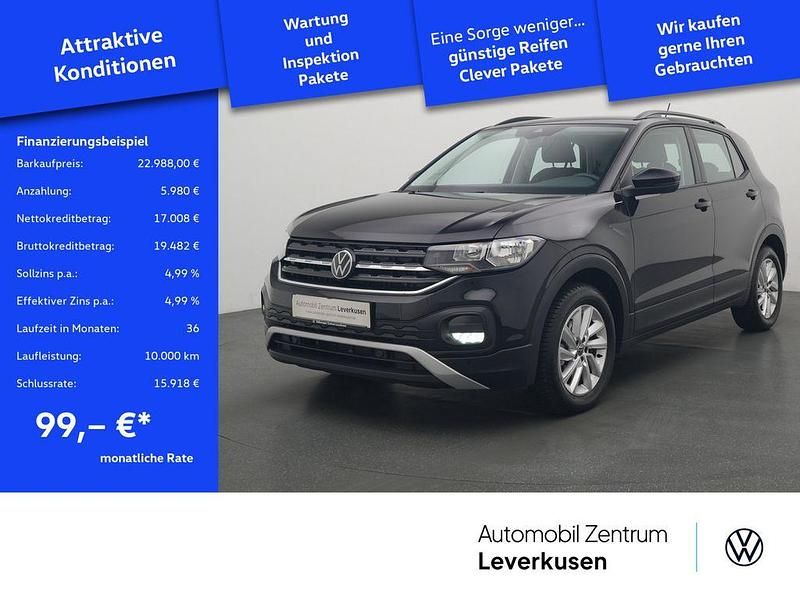 Deep black Gebraucht 2023 VW T-Cross Life SUV | 22.988 € (Fairer Preis) - Bild 1/4