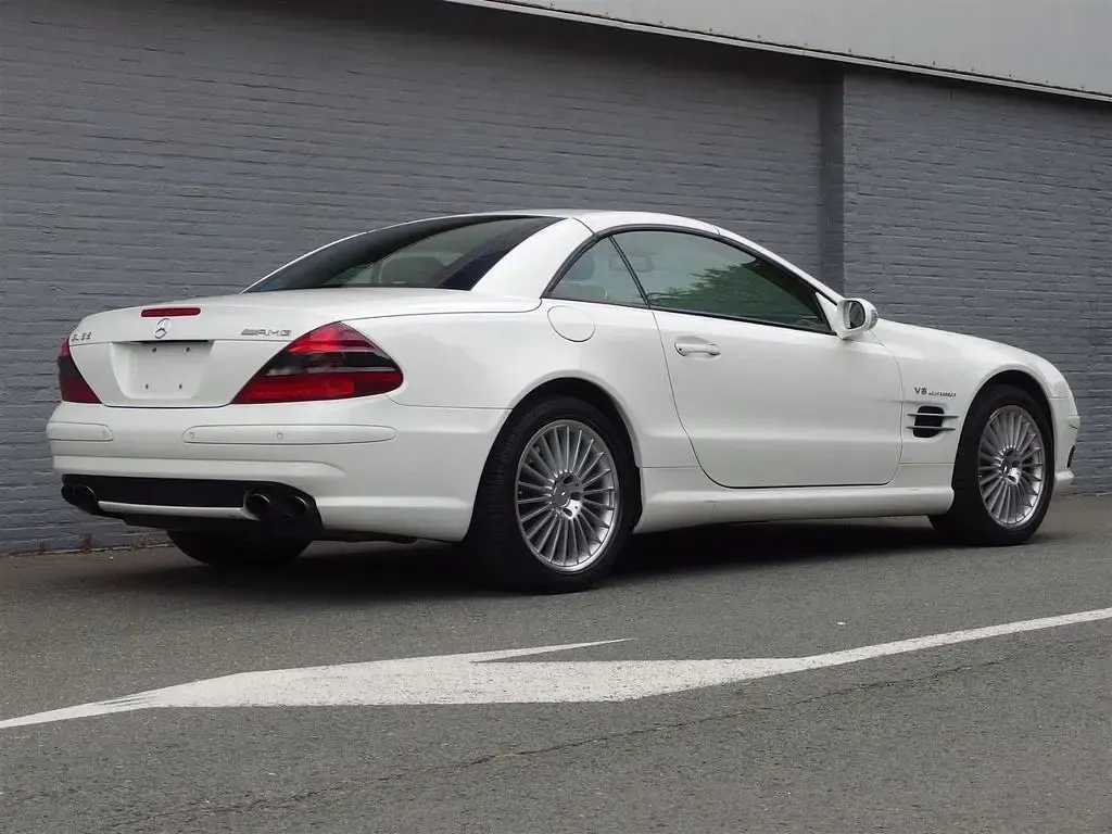 Gebraucht Mercedes SL55 AMG AMG 500 PS (367 kW) 2003 Weiß Cabrio
