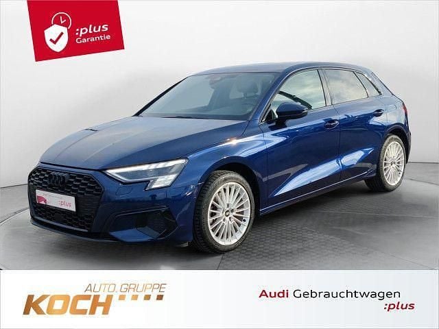 Blau Gebraucht 2023 Audi A3 Sportback Advanced Kleinwagen | 26.790 € (Superpreis) - Bild 1/2