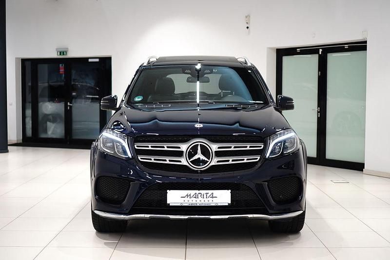 Blau Gebraucht 2018 Mercedes GLS400 AMG SUV | 49.949 € (Fairer Preis) - Bild 1/4