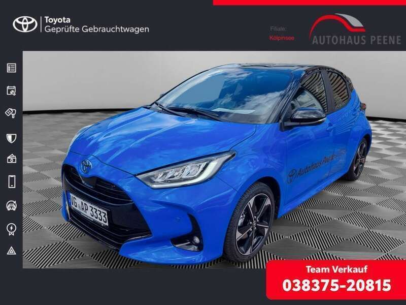 Neptunblau Gebraucht 2024 Toyota Yaris Hybrid Edition Limousine | 27.890 € (Fairer Preis) - Bild 1/3