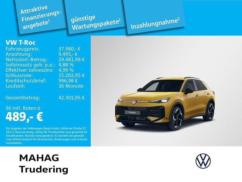 Gebraucht VW T-Roc R-line 150 PS (110 kW) 2025 Gelb SUV