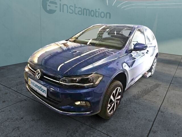 Blau Gebraucht 2021 VW Polo Sportline Limousine | 20.120 € (Teuer) - Bild 1/2