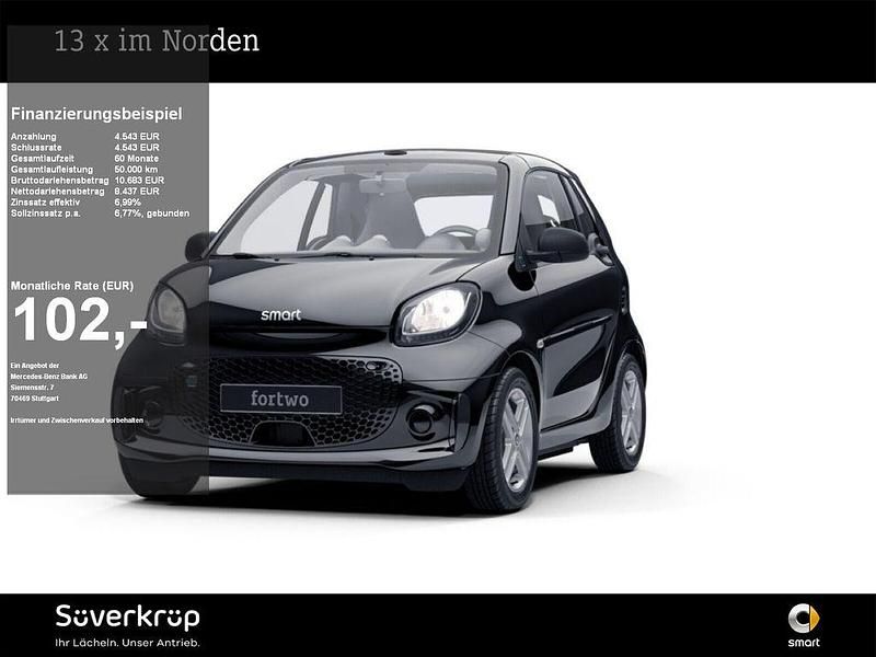 Schwarz Gebraucht 2022 Smart ForTwo Electric Drive Cabrio | 12.980 € (Fairer Preis) - Bild 1/3