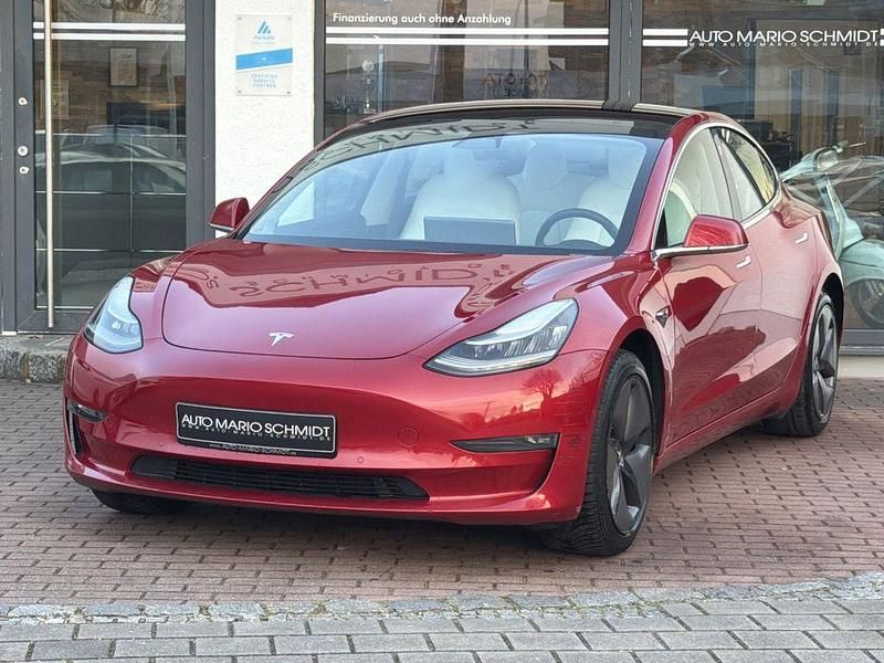 Gebraucht Tesla Model 3 Long Range AWD 350 kW (476 PS) 2020 Rot___________________________________________________ Limousine