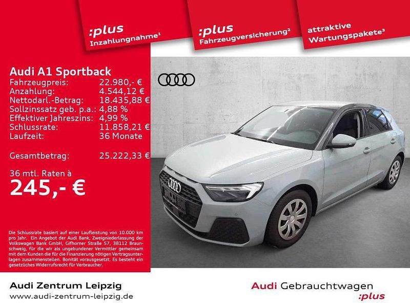 Grau Gebraucht 2022 Audi A1 Sportback Sport Kleinwagen | 22.980 € (Fairer Preis) - Bild 1/3
