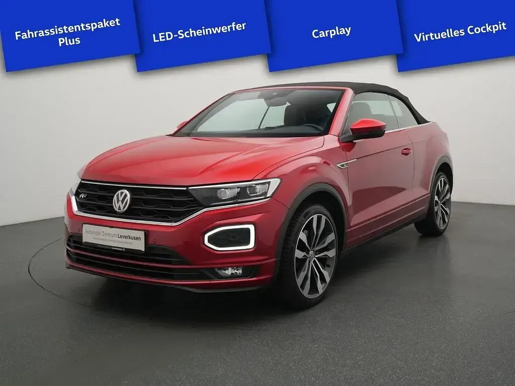 Gebraucht VW T-Roc Cabriolet R-line 150 PS (110 kW) 2020 Kings red Cabrio