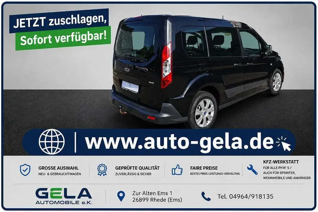 Gebraucht Ford Tourneo Connect Ambiente 101 PS (74 kW) 2014 Schwarz Van / Kleinbus