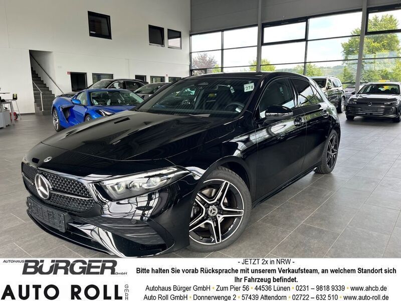 Kosmosschwarz metalliclack Gebraucht 2024 Mercedes A200 AMG Limousine | 37.970 € (Teuer) - Bild 1/4