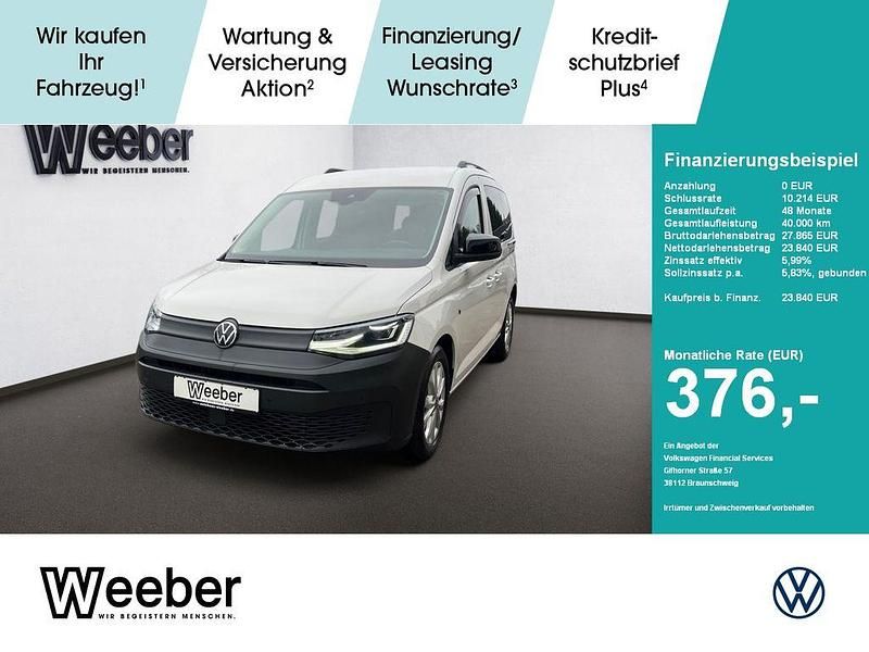Gebraucht VW Caddy Basis 122 PS (89 kW) 2021 Weiß Van / Kleinbus