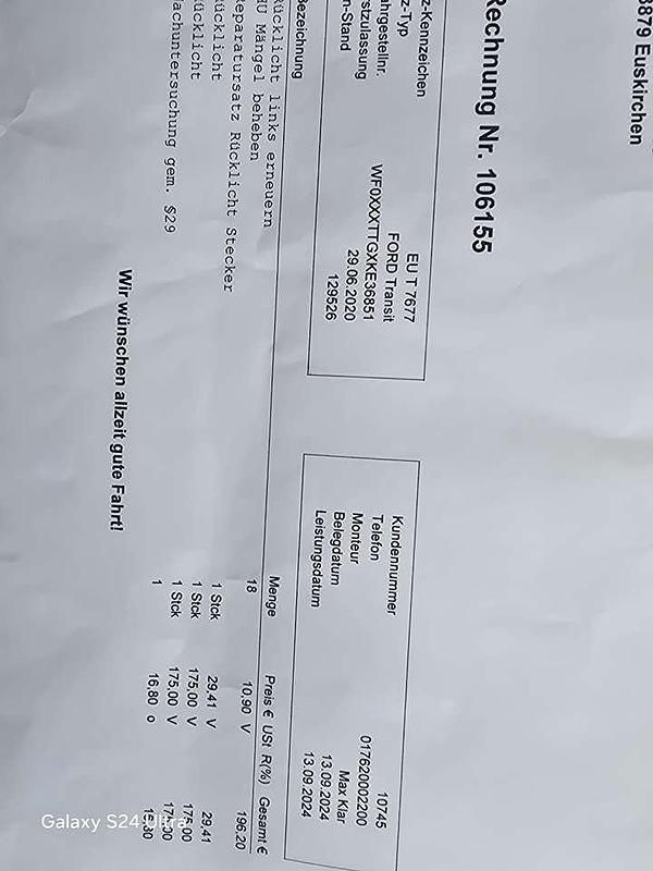 Gebraucht Ford Transit 131 PS (96 kW) 2020