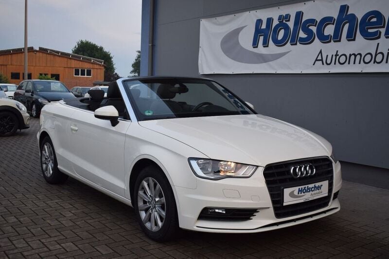 Weiß Gebraucht 2014 Audi A3 Cabriolet Attraction Cabrio | 16.999 € (Etwas zu teuer) - Bild 1/4