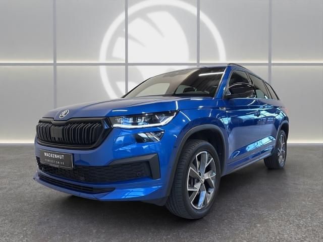 Blau Gebraucht 2022 Skoda Kodiaq SportLine SUV | 36.560 € (Fairer Preis) - Bild 1/4