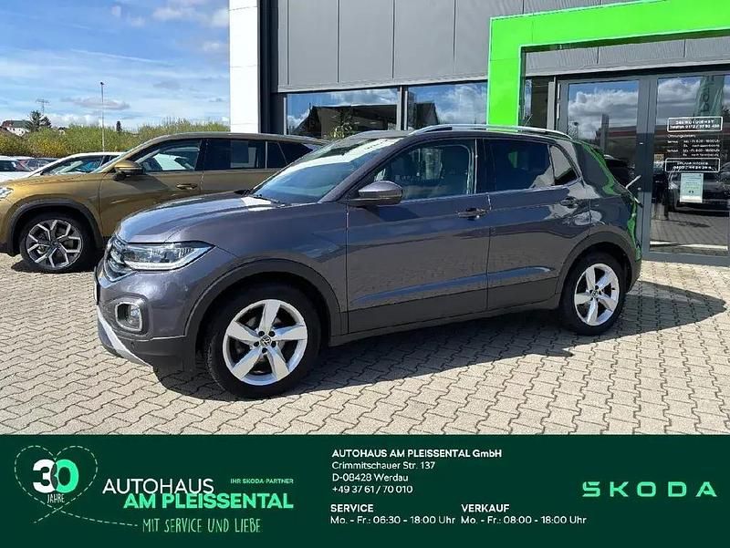Grau Gebraucht 2021 VW T-Cross Style SUV | 17.780 € (Guter Preis) - Bild 1/4