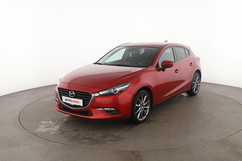 Rot Gebraucht 2018 Mazda 3 Signature Limousine | 15.430 € (Fairer Preis) - Bild 1/3
