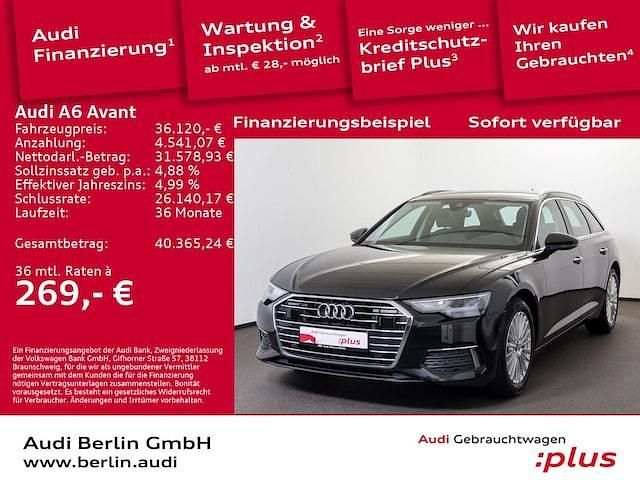 Mythosschwarz metallic Gebraucht 2022 Audi A6 Design Kombi | 36.120 € (Superpreis) - Bild 1/3