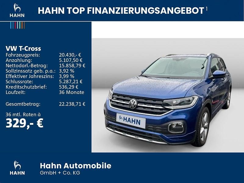 Gebraucht VW T-Cross Style 110 PS (80 kW) 2022 Reef blue metallic SUV