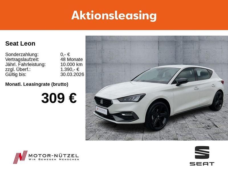 Neu Seat Leon 150 PS (110 kW) 2025 Weiß Limousine