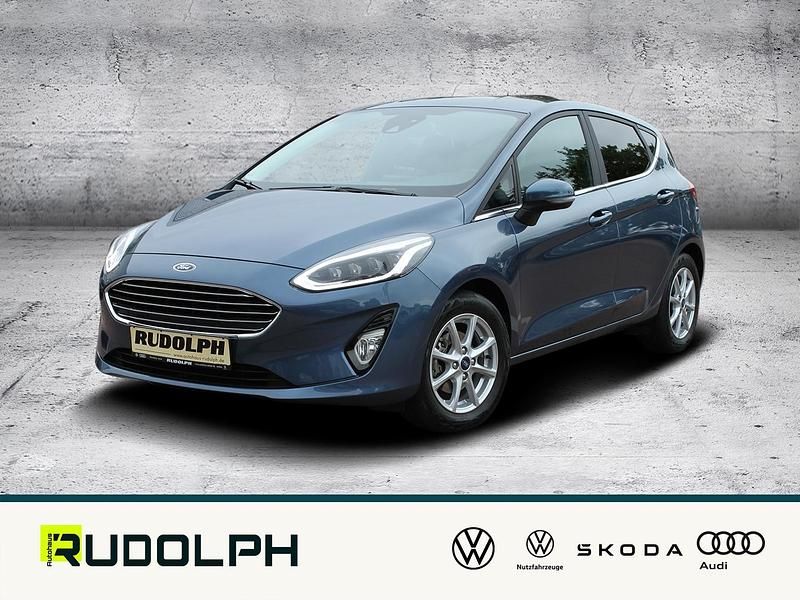 Chromablau metallic Gebraucht 2020 Ford Fiesta Titanium Kleinwagen | 14.260 € (Fairer Preis) - Bild 1/4