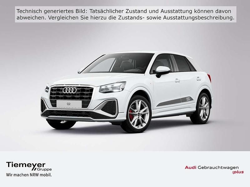 Gletscherweiß metallic Gebraucht 2024 Audi Q2 S-Line SUV | 32.870 € (Fairer Preis) - Bild 1/4