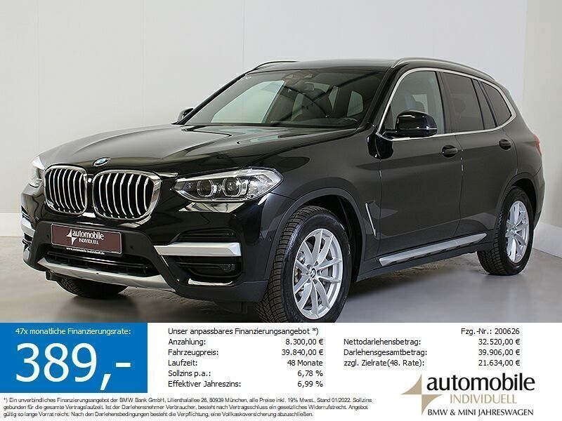 Saphirschwarz met. Gebraucht 2021 BMW X3 xLine SUV | 40.840 € (Fairer Preis) - Bild 1/4