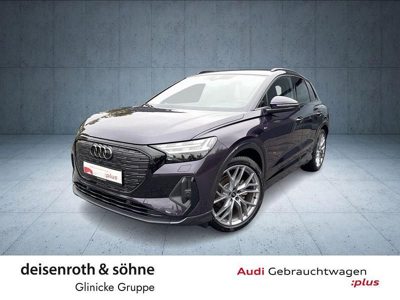 Auroraviolett metallic Gebraucht 2025 Audi Q4 e-tron S-Line SUV | 44.495 € - Bild 1/4