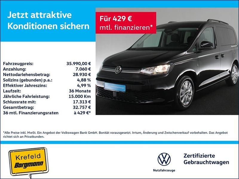 Schwarz / deep black Neu 2025 VW Caddy Life Van / Kleinbus | 35.990 € (Fairer Preis) - Bild 1/3