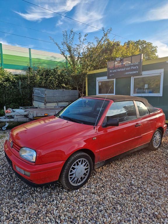 Rot Gebraucht 1997 VW Golf Cabriolet Cabrio | 950 € (Superpreis) - Bild 1/4