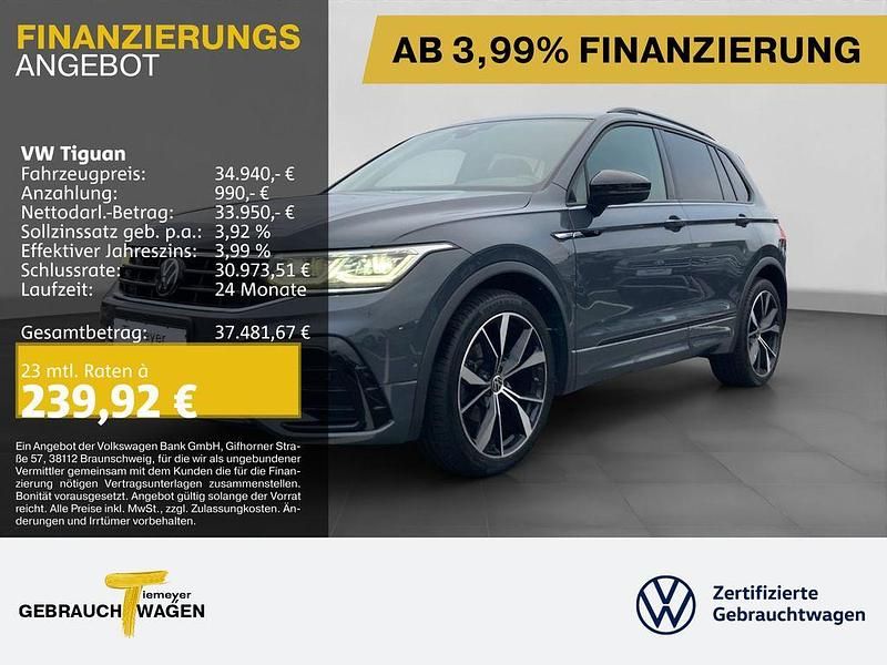 Grau Gebraucht 2023 VW Tiguan R-line SUV | 34.940 € (Superpreis) - Bild 1/4