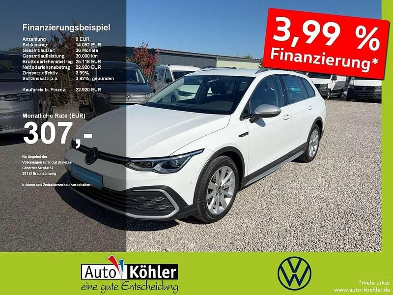 Pure white Gebraucht 2022 VW Golf Alltrack Kombi | 22.920 € (Fairer Preis) - Bild 1/3