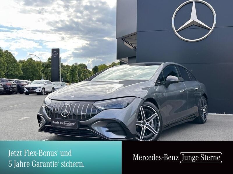 Grau selenitgrau Gebraucht 2024 Mercedes EQE AMG 53 AMG Limousine | 77.780 € (Superpreis) - Bild 1/3
