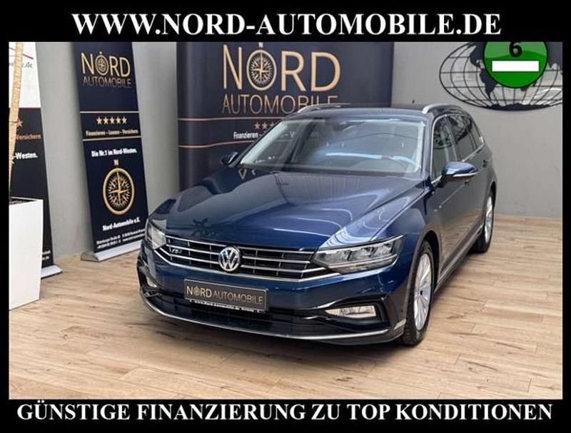 Aquamarinblau metallic (metallic) Gebraucht 2020 VW Passat R-line Kombi | 17.700 € (Guter Preis) - Bild 1/3