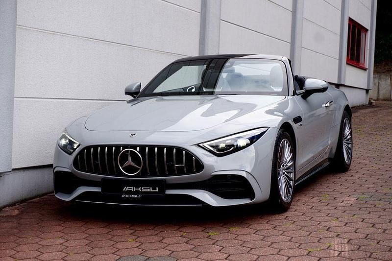 Grau Gebraucht 2022 Mercedes SL43 AMG AMG Cabrio | 92.900 € (Etwas zu teuer) - Bild 1/4