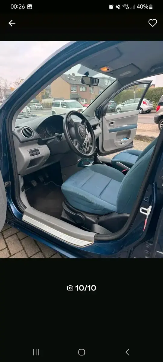 Usata Mazda 2 80 CV (58 kW) 2004 Blu Utilitaria