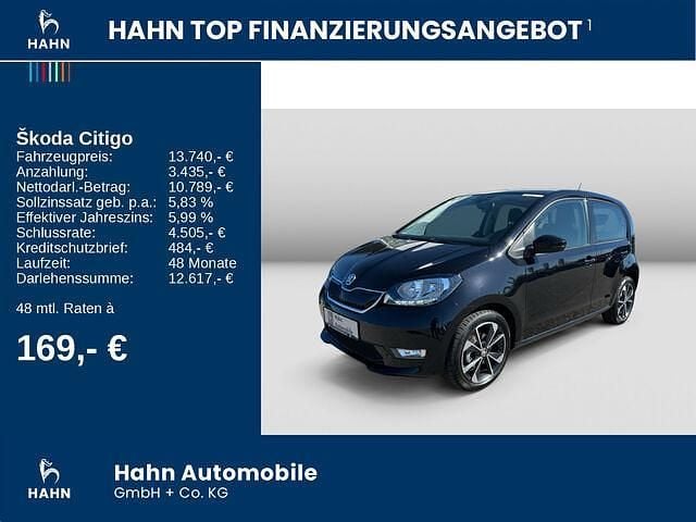 Gebraucht Skoda Citigo-e IV Style 61 kW (83 PS) 2021 Deepschwarz perleffekt met. Kleinwagen