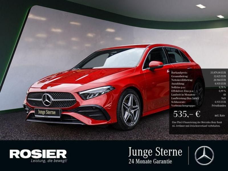 Rot / manufaktur patagonienrot (metallic) Gebraucht 2023 Mercedes 200 AMG Coupé | 33.879 € - Bild 1/4