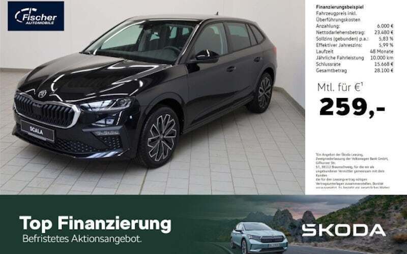 Schwarz Neu 2025 Skoda Scala Tour Kleinwagen | 29.480 € (Teuer) - Bild 1/4