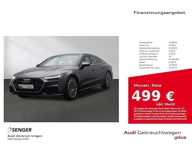 Daytonagrau perleffekt Gebraucht 2022 Audi A7 Sportback Ambiente Kleinwagen | 35.880 € (Superpreis) - Bild 1/4