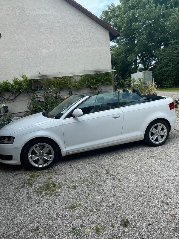 Weiß Gebraucht 2009 Audi A3 Cabriolet Cabrio | 8.200 € (Fairer Preis) - Bild 1/4