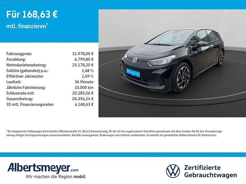 Schwarz Gebraucht 2024 VW ID.3 Pro Kleinwagen | 31.978 € (Guter Preis) - Bild 1/4