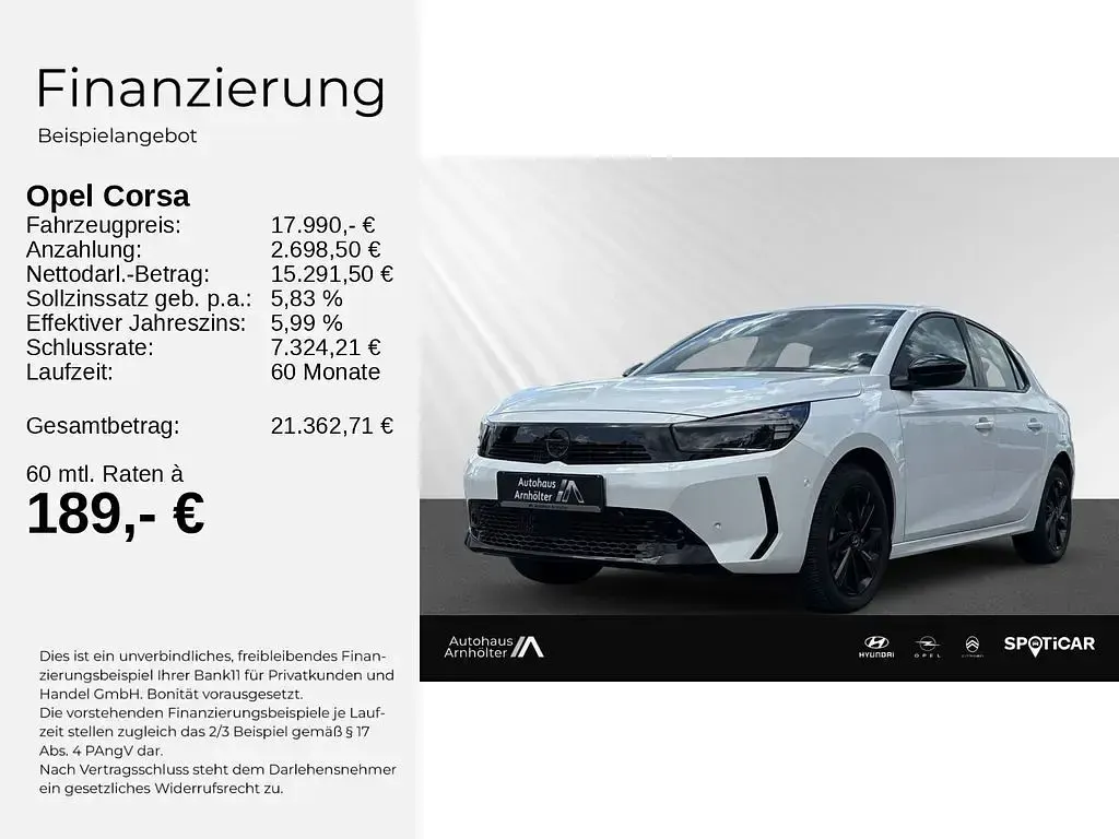 Używany Opel Corsa S 101 KM (74 kW) 2024 Biały Hatchback