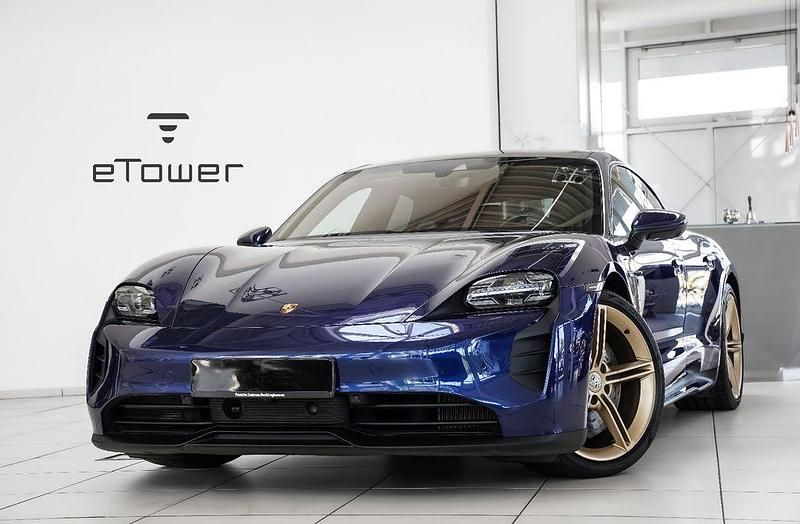 Blau Gebraucht 2020 Porsche Taycan 4S Limousine | 58.890 € (Superpreis) - Bild 1/4