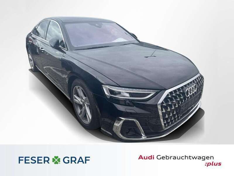 Mythosschwarz metallic Gebraucht 2023 Audi A8 Ambiente Limousine | 59.990 € - Bild 1/4