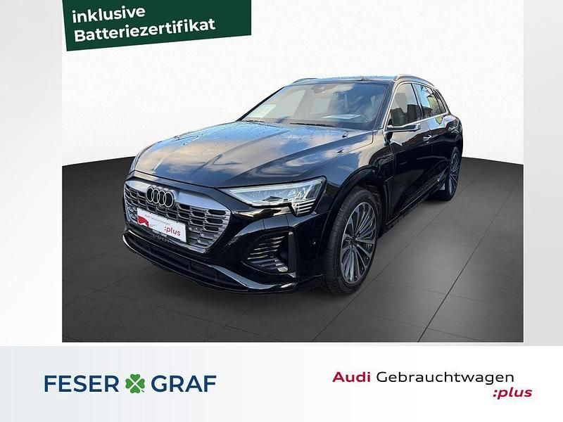 Schwarz Gebraucht 2023 Audi Q8 e-tron S-Line SUV | 53.480 € (Superpreis) - Bild 1/4