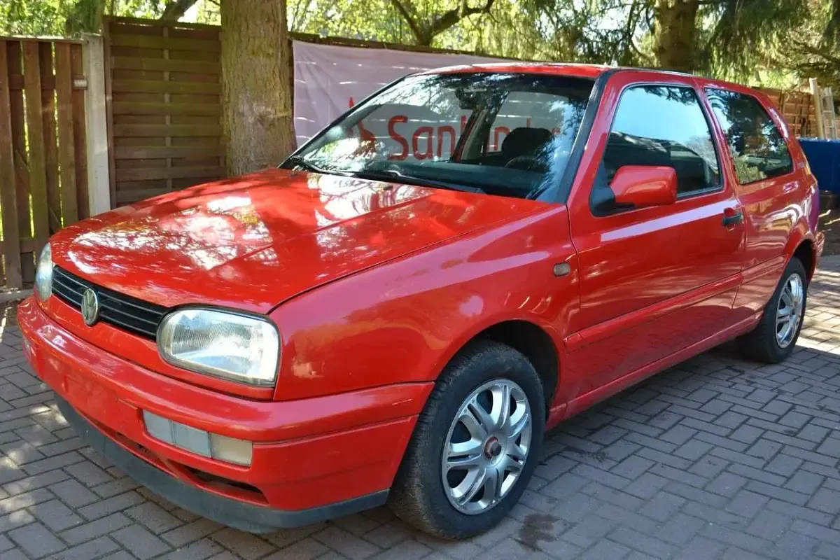 Gebraucht VW Golf III 60 PS (44 kW) 1997 Rot Kleinwagen
