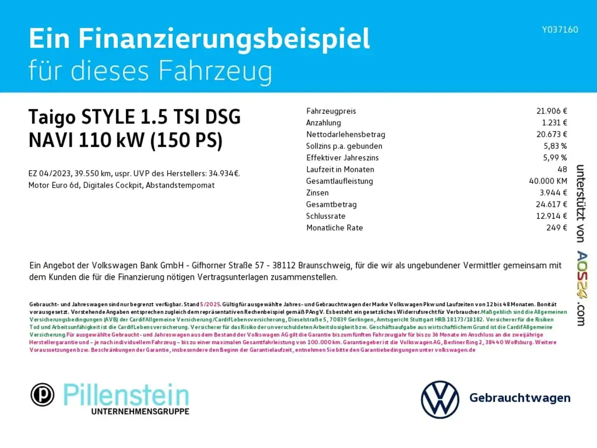 Gebraucht VW Taigo IQ Drive 150 PS (110 kW) 2023 Grün SUV