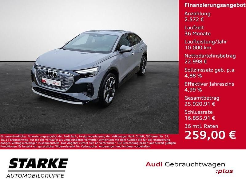 Kieselgrau Gebraucht 2022 Audi Q4 Sportback e-tron Advanced SUV | 25.570 € (Guter Preis) - Bild 1/4